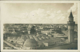 LIBIA / LIBYA - TRIPOLI - MOSQUE / MOSQUEE / MOSCHEA CARAMANLI - PHOTO PUCCI - RPPC POSTCARD 1920s (12435) - Libia