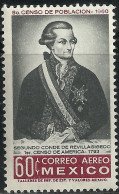1960 MÉXICO CONDE DE REVILLAGIGEDO Sc. C257 MNH COUNT 1st. CENSUS  In AMERICA 1793 - Mexico