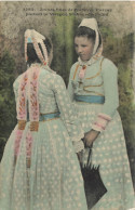 Plonévez Porzay * 1908 *jeunes Filles Du Village Portant La Vierge à Ste Anne La Palud * Coiffe Coiffes Costume - Plonévez-Porzay