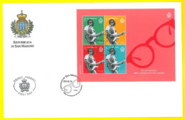 SAN MARINO 2022 FDC Ivan Graziani Musicista Cantante - First Day Cover - FDC