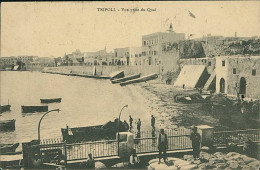 LIBIA / LIBYA - TRIPOLI - VUE PRISE DU QUAI - EDIT SA AH BEN GEMBA - MAILED 1919 / OVERPRINT STAMP (12437) - Libia