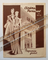 Programme Cinéma Le Paris Dijon 1939 - Club De Femmes - Danielle Darrieux - Nombreuses Publicités Kodak, Michelin, ... - Programs