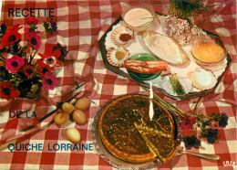 Recettes De Cuisine - Quiche Lorraine - Gastronomie - CPM - Voir Scans Recto-Verso - Recetas De Cocina