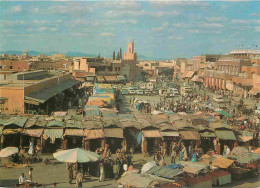 Maroc - Marrakech - Place Jamaa El Fna - Marché - Automobiles - CPM - Carte Neuve - Voir Scans Recto-Verso - Marrakesh