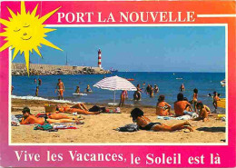 11 - Port La Nouvelle - La Plage - Scènes De Plage - Flamme Postale De Port La Nouvelle - CPM - Voir Scans Recto-Verso - Port La Nouvelle