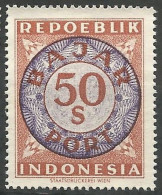 INDONESIE / TAXE N° SCOTT 11 NEUF Sans Gomme - Indonesia