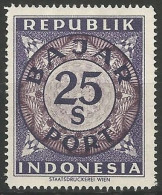 INDONESIE / TAXE N° SCOTT 21 NEUF Sans Gomme - Indonesia