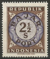INDONESIE / TAXE N° SCOTT 15 NEUF Sans Gomme - Indonesien