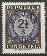 INDONESIE / TAXE N° SCOTT 2 NEUF Sans Gomme - Indonesia