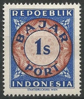 INDONESIE / TAXE N° SCOTT 1 NEUF Sans Gomme - Indonesia
