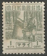 MALAISIE / OCCUPATION JAPONAISE  N° 27 NEUF Avec Charnière - Occupation Japonaise