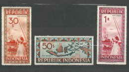 INDONESIE  N° SCOTT N° 60A+ N° 60B + N° 60C NEUF Sans Gomme - Indonesia