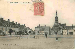 41 - Montoire - La Grande Place - Animée - Correspondance - Oblitération Ronde De 1908 - CPA - Voir Scans Recto-Verso - Montoire-sur-le-Loir