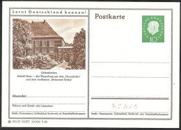 Germania/Germany/Allemagne: Intero, Stationery, Entier, Castello Horst Alt Wasserburg, Horst Alt Wasserburg Castle, Chât - Schlösser U. Burgen