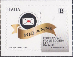 Federation Of Italian Philatelic Societies Centenary - 2019 - 2011-20: Mint/hinged