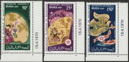 THEMATIC  OSAKA UNIVERSAL EXPO:  JAPANESE COLOURS AND TRADITIONS  - CORNER SET WITH DATE  -     MAURITANIE - 1970 – Osaka (Japón)