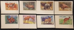 Vietnam Viet Nam MNH Imperf Stamps 1981 : World Wild Animals Lion / Orang Utan / Hippo / Rhino / Zebra / Giraffe (Ms385) - Viêt-Nam