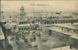 LIBIA / LIBYA - TRIPOLI - PANORAMA DE LA VILLE - EDIT SAID BEN SALAH BEN-GEMBHA - MAILED 1919 - OVERPRINT STAMPS (12439) - Libia