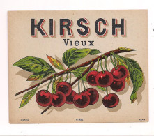 Etiquette Ancienne KIRSCH Vieux - Imprimeur Jouneau - - Alcoholen & Sterke Drank