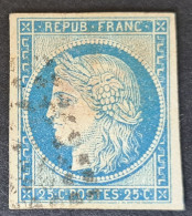 Frankreich 1849, Mi 4 Hellblau Gestempelt - 1849-1850 Ceres