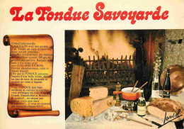 Recettes De Cuisine - Fondue Savoyarde - Gastronomie - CPM - Voir Scans Recto-Verso - Ricette Di Cucina