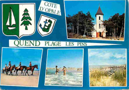 80 - Quend Plage Les Pins - Multivues - Plage - Chevaux - Blasons - Carte Neuve - CPM - Voir Scans Recto-Verso - Quend