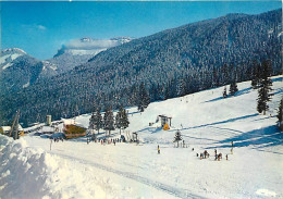 38 - Saint Pierre D'Entremont - Les Pistes De Skis Du Planolet. Au Fond, Les Lances De Malissard - Hiver - Neige - CPM - - Saint-Pierre-d'Entremont