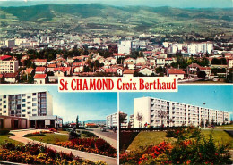 42 - Saint Chamond - Multivues - H.L.M. De La Croix Berthaud - Fleurs - CPM - Voir Scans Recto-Verso - Saint Chamond