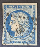 Frankreich 1849, Mi 4 Dunkelblau Gestempelt - 1849-1850 Ceres