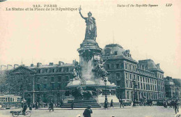 75 - Paris - La Statue Et La Place De La République - Animée - Triporteur - CPA - Voir Scans Recto-Verso - Standbeelden