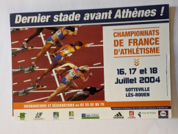 CP - Athlétisme Championnat De France 2004 Sotteville Les Rouen - Atletica