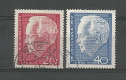 Berlin 1964 President Lübke  Y.T. 211/212 (0) - Used Stamps