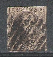 N°3 En Oblt Cachet 8 Barres ( Papier épais ) - 1849-1850 Medallions (3/5)