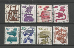 Berlin 1972-73 Definitives Y.T. 388/389+394/398 (0) - Oblitérés