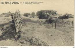 BELGIQUE - Ruines De WESTENDE - Travaux De Defense Dans Les Dunes - Westende