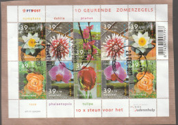 Nederland 2002, Gestempeld USED, NVPH V2077-2082, Flowers - Usados