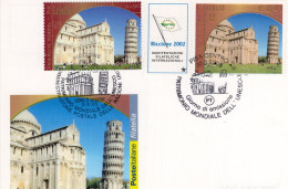 Pise - Patrimoine Mondial De L'Unescoo - Riccione 2002 - Patrimonio Mondiale UNESCO Pisa - 2001-10: Poststempel