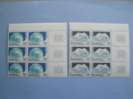 TAAF FSAT 1989 Yvert 144/5 ** MNH X 6  Cote 37.80 €  Minéraux  Je Liquide - Unused Stamps