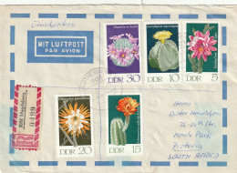 Germany DDR Cover Einschreiben Registered - 1970 - Flowering Cactus Plants Flowers Flora Fairy Tale Little Brother - Cartas & Documentos