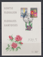 Belgique FS 1965 1315-17 Fleurs Floralies Gantoises Gentse Floraliën Vriesia Echinocactus Stapelia - Herdenkingsdocumenten