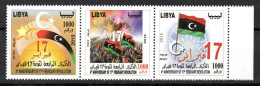 LIBYA 2015; 4e Anniversaire De La Révolution Février; Tenant; MNH, Neuf ** - Libya