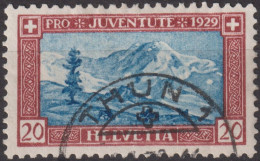 1929 Schweiz / Pro Juventute ° Zum:CH J51, Mi:CH 237, Yt:CH 237, Lyskamm - Used Stamps