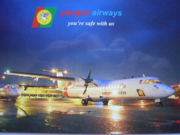 Avion / Airplane / YANGON AIRWAYS / ATR-72-212A / Airline Issue / Size: 11X16,5cm - 1946-....: Moderne