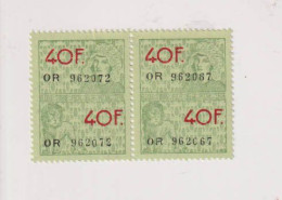 Lot 2 Timbres Fiscaux à 40fr Neufs - Stamps