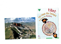 Lot 2 Cpm - TIBET - La Roue Du Temps - Mandala  1995 Exposition Paris // THE POTALA PALACE - Tíbet