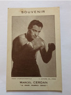 CPA - Boxe Souvenir Marcel Cerdan - Boxe