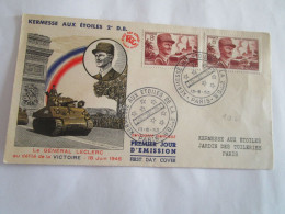 FDC General Leclerc Kermesse Aux Etoiles 2eDB 13/6/1953 - 1950-1959