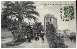 SAN REMO (Ital) Un Saluto Da S. R. Corso Imperatrice Via Roma Ed. Branzke E Gandolfo 40, Envoi 1909 (cachet Postal) - San Remo