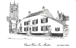 CHURCH HOUSE INN, MARLDEN, DEVON, ENGLAND. UNUSED POSTCARD M5 - Paignton