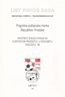 CROATIA First Day Panes 385,football - Croazia